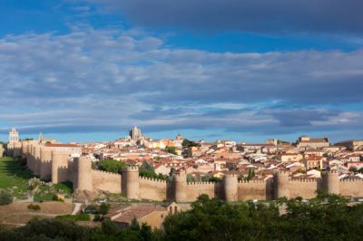 AVILA, SPAIN: Famous old town of Avila with Extra-Muros churches and medieval city walls, UNESCO World Heritage Site,  Spain.  (Photo by Tim Graham/Getty Images)